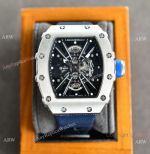 Copy Richard Mille RM 12-01 Automatic Watches Blue Braided Strap